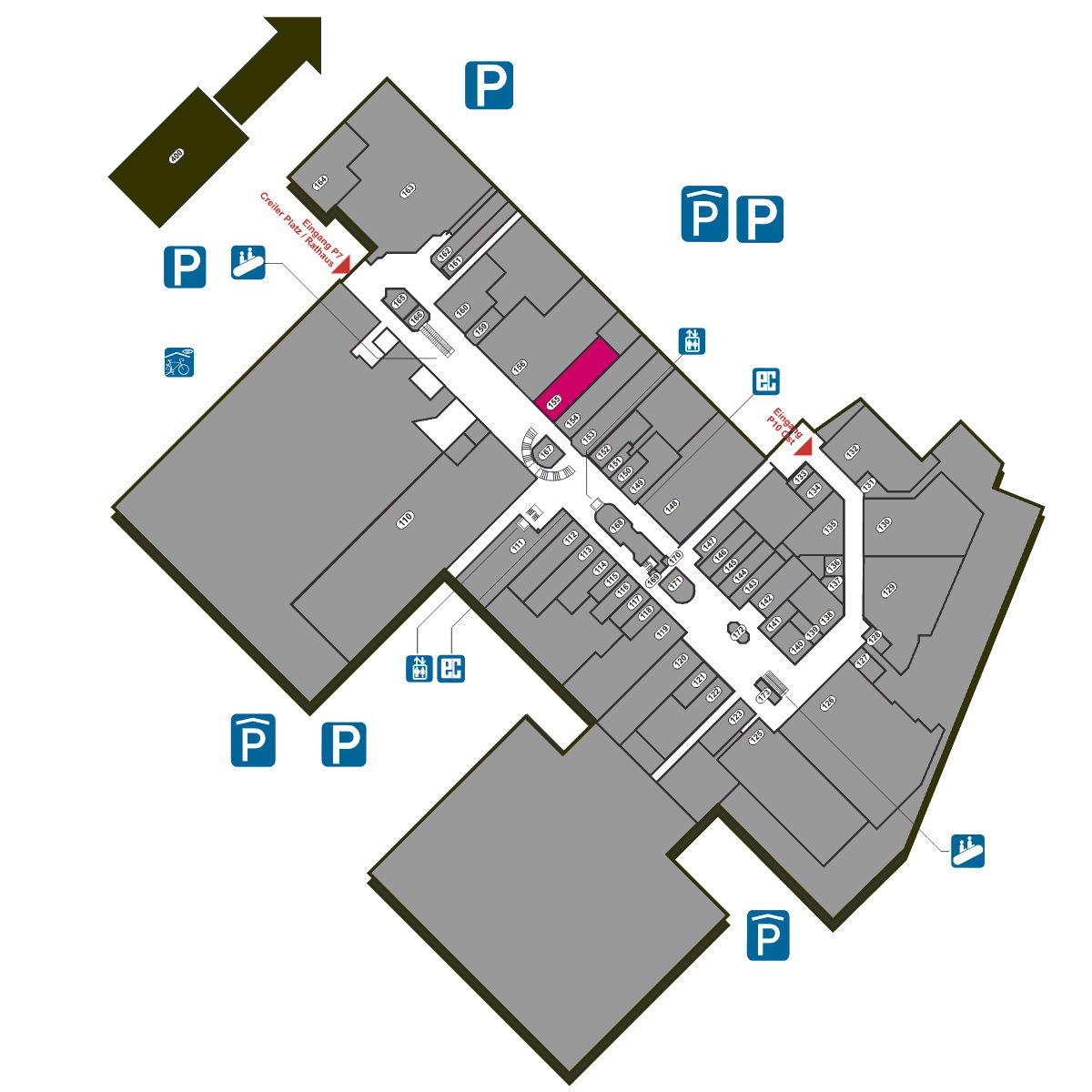 Lageplan Stadtpafümerie Pieper