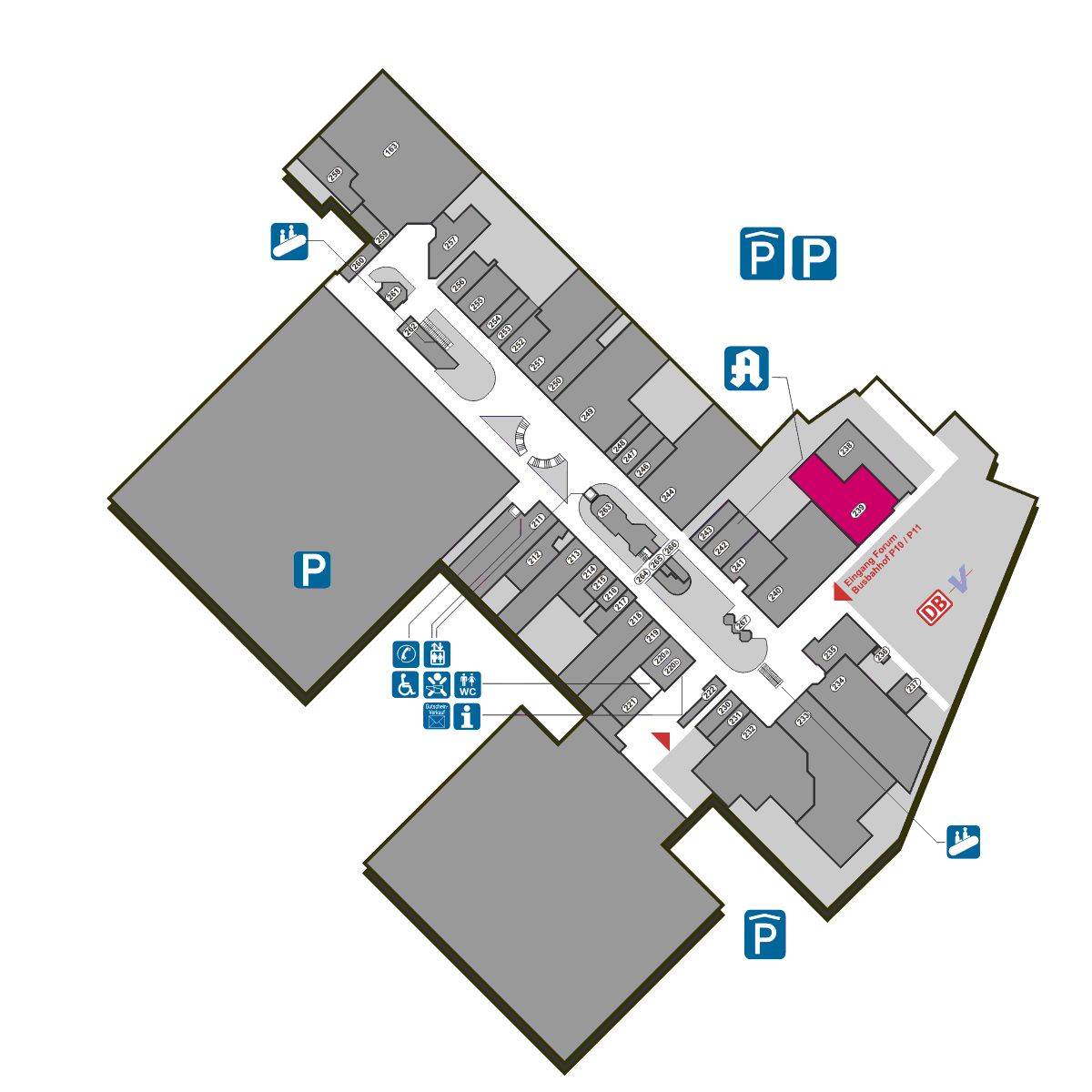 Lageplan Postbank